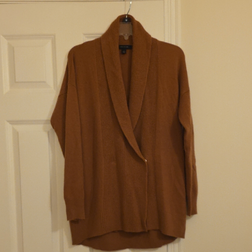 Ann Taylor Warm Brown Ribbed Sweater
